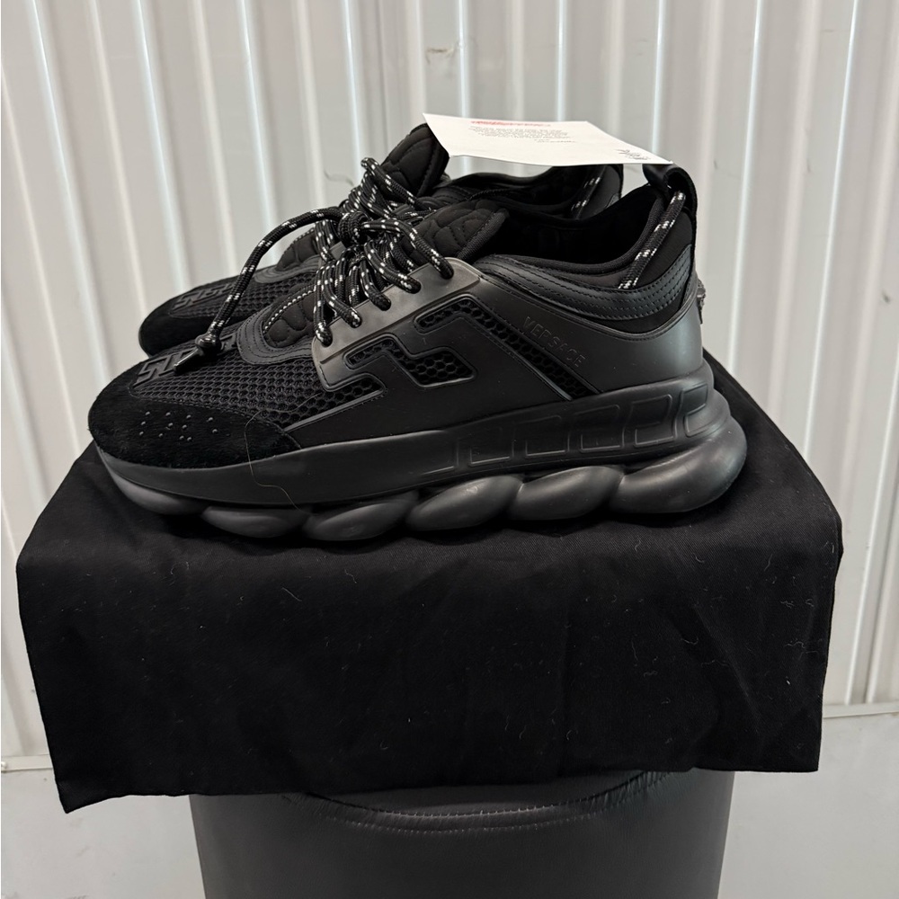Versace Black Chunky Sneakers